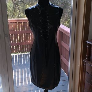 Body hugging Polyurethane Bondage Dress.